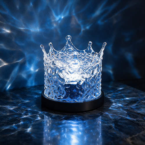Hyggo Aurora Kroon met blauw watereffect