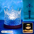 Cadeauset: Rimpellamp Kroon met Saturnus-kristalbol